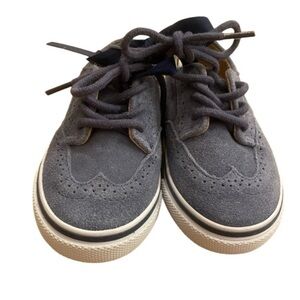 Janie & Jack Blue Suede Leather Wing Tip Shoes New without tag NWOT Size 6